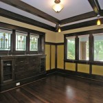 Built-ins, stained glass